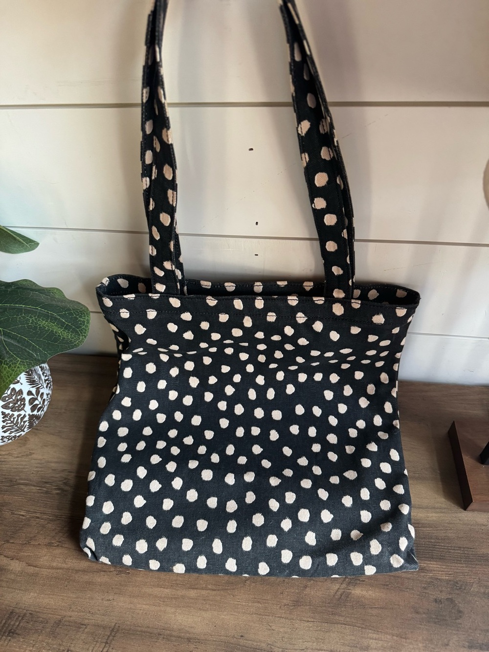 Kate Spade Musical Dots Polka Dot Canvas Tote Bag